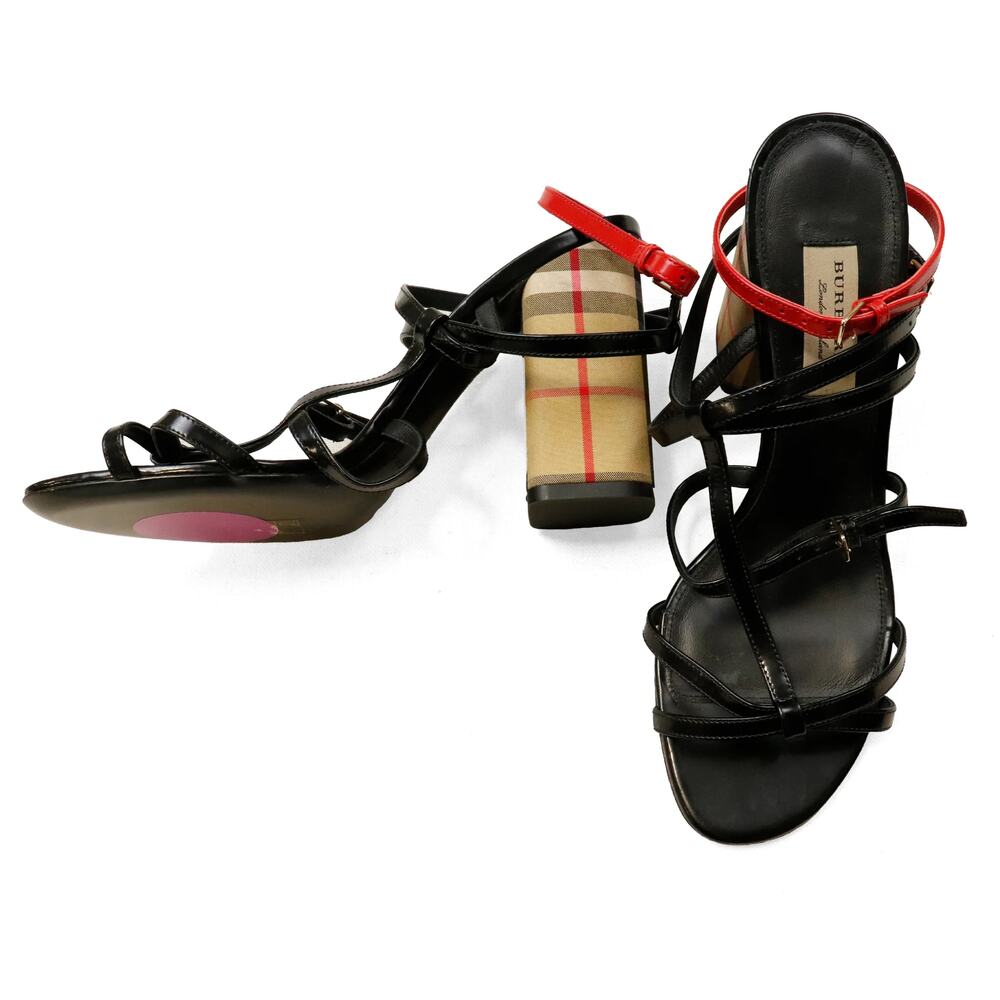Vintage Burberry Open Toe Heels Size 39